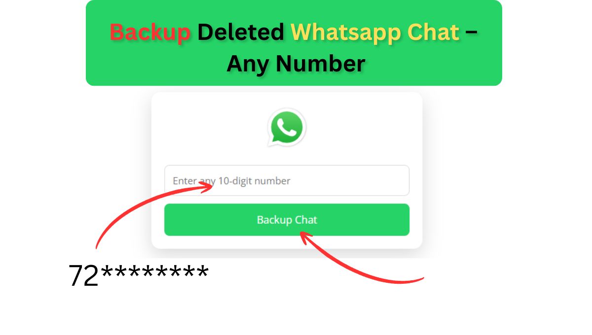 Backup Deleted Whatsapp Chat – Any Number